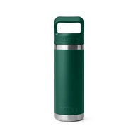 Rambler 18Oz (532Ml) Bottle W/ Straw Cap - Black Forest Green