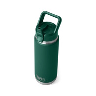 Rambler 26Oz (769Ml) Bottle W/ Straw Cap - Black Forest Green