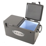 Ice Box Long w/Split Lids 115 Litre Grey 