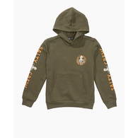Tentacles Boys Hooded Fleece - Dusty Olive 