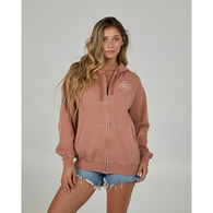 Respect Zip Womens Hooded Fleece - Sierra