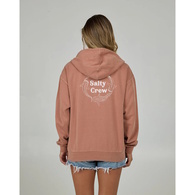 Respect Zip Womens Hooded Fleece - Sierra