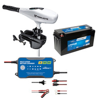 Riptide RT45VT 45lb 36" Trolling Motor Package w/50ah Lithium + charger