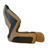 Premium Ocean Striker Seat With W/ Flip Up Bolster Black/Tan 