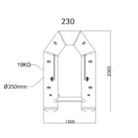 Air Deck 260 Roll Up Inflatable Tender 