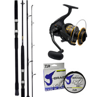 Bg 16 6500 Reel / Bg Bluewater S80 Spin Rod + 50Lb Braid