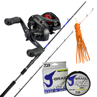Daiwa Pr100 Baitcasting Reel / Eliminator 662 Sj Pe2-3 + Braid 