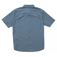 Salty Crew Shirt S/Sleeve Flagship Uv Button Up Channel Blue