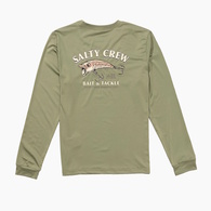 Salty Crew Boys Sunshirt Snag It Ls Oil Green