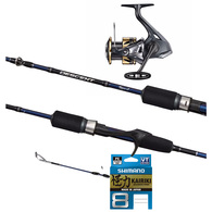 25 ULTEGRA 4000XG / DESCENT TYPE J 5'8" SPIN JIG COMBO W/BRAID  