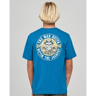 Mad Hueys Boys Tee Hittin The Jackpot Youth Dark Cobalt
