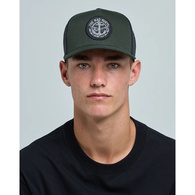 Mad Hueys Cap Trucker Captain Pirate Twill Oil Green
