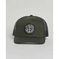 Mad Hueys Cap Trucker Captain Pirate Twill Oil Green