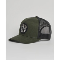 Mad Hueys Cap Trucker Captain Pirate Twill Oil Green