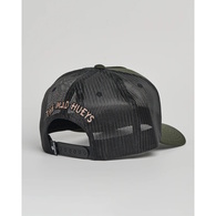 Mad Hueys Cap Trucker Captain Pirate Twill Oil Green