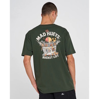 Mad Hueys Tee Ss Double Bucket List Oil Green