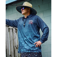 Mad Hueys Sunshirt Jersey Send It Fishing Teal
