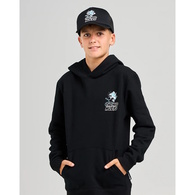 Mad Hueys Boys Fleece Great Bite Shark Hooded Black