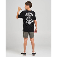 Mad Hueys Boys Tee Sailor Anchor Youth Black