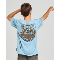 Mad Hueys Boys Tee Sea Captain Youth Steel Blue
