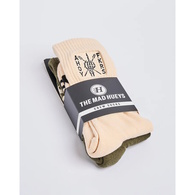 Mad Hueys Socks Ahoy Fkrs Storm 2 Pk Multi