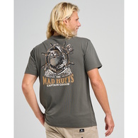 Captain Ship Faced Tee - Charcoal