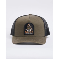 Mad Hueys Cap Trucker Captain Ship Faced Twill Olive
