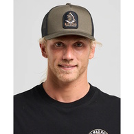 Mad Hueys Cap Trucker Captain Ship Faced Twill Olive