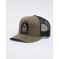 Mad Hueys Cap Trucker Captain Ship Faced Twill Olive