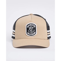Mad Hueys Cap Trucker Sailor Anchor Twill Tan