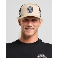 Mad Hueys Cap Trucker Sailor Anchor Twill Tan
