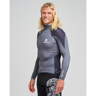 MAD HUEYS RASHIE HUEYS CORP LS HOODED CHARCOAL