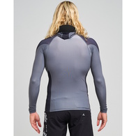 Mad Hueys Rashie Hueys Corp Ls Hooded Charcoal