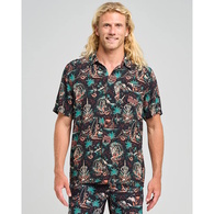 Mad Hueys Shirt Ss Woven She'll Be Right Black