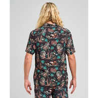Mad Hueys Shirt Ss Woven She'll Be Right Black