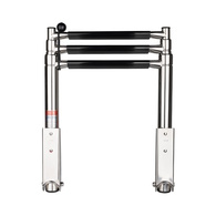 Stainless 3 Step Telescopic Boarding Ladder 254Mm Wide