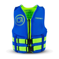 Neoprene Child Watersports Buoyancy Vest Blue/Green 25-40kg