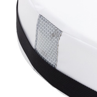 White Horseshoe Lifebuoy W/ Whistle, 2 Pockets & Reflectors