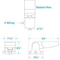  Automatic Marine Bilge Pump Float Switch For 6-36V