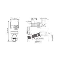 Horizontal Livewell Pump - 12V / 1100 Gph (28Mm Hose) 