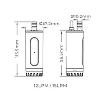 Drop In Self Venting Submersible Pump 12V 12Lpm 