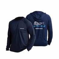 GYOTAKU LONG SLEEVE UPF50+ HOODED TECH TEE NAVY 