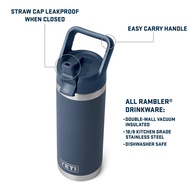 Yeti Rambler 18Oz (532Ml) Bottle W/ Straw Cap - Moon Dust