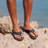 Fanning Jandal Black/Silver