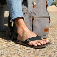Santa Ana Jandals Black