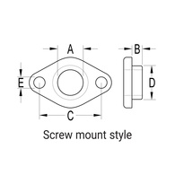 Screw-On Bush 10.5Mm Idx14mm Deep