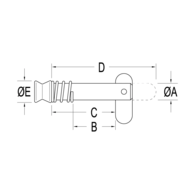Toggle Pin 19Mm Long/6.4Mm Diameter