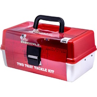 2 Tray Tackle Box With 104 Piece Tackle Kit  