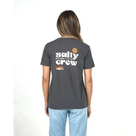 Womens Small Bite B.F Tee-Charcoal