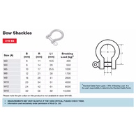Bow Shackle Ss316